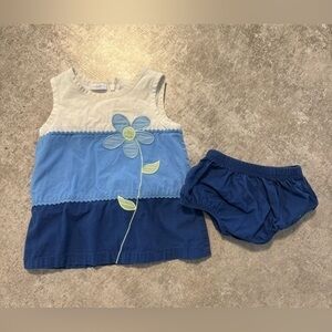 Kru Little Retro style Dress with bloomers